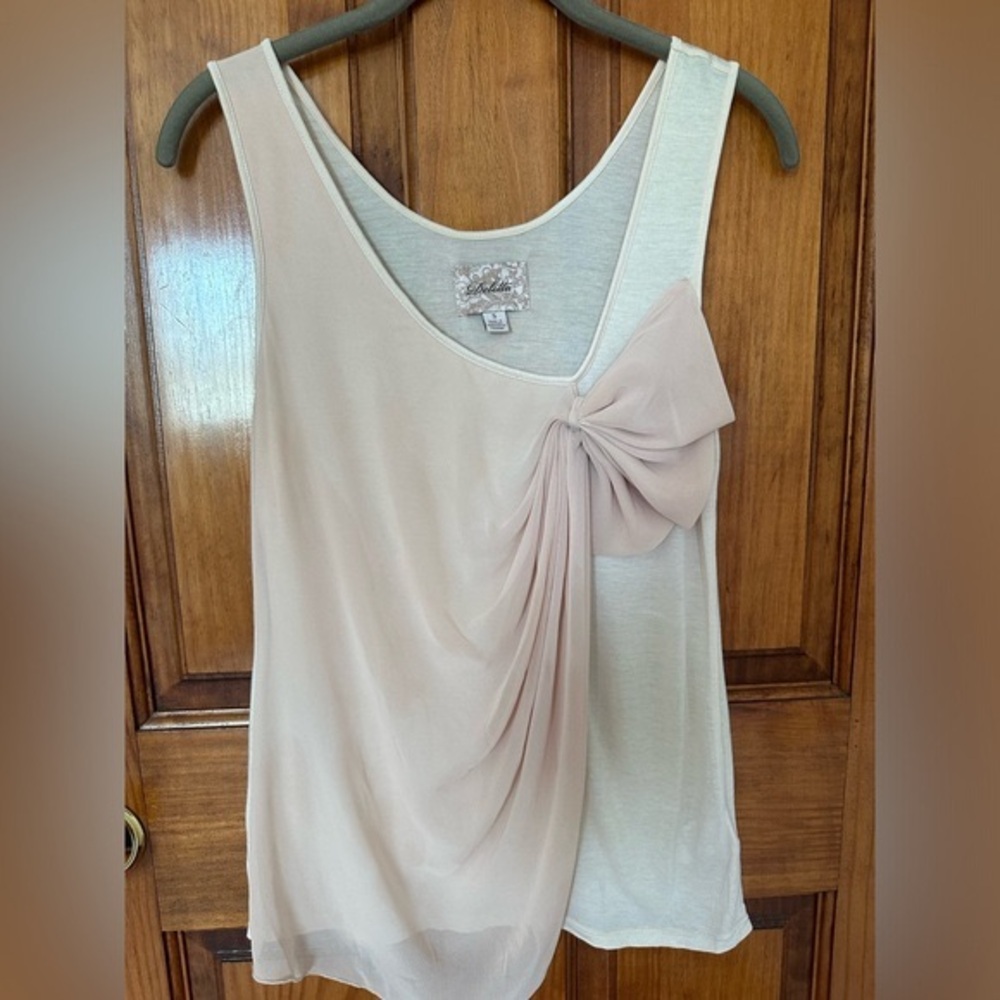 Anthropologie Light Pink Top by Deletta in Size S
